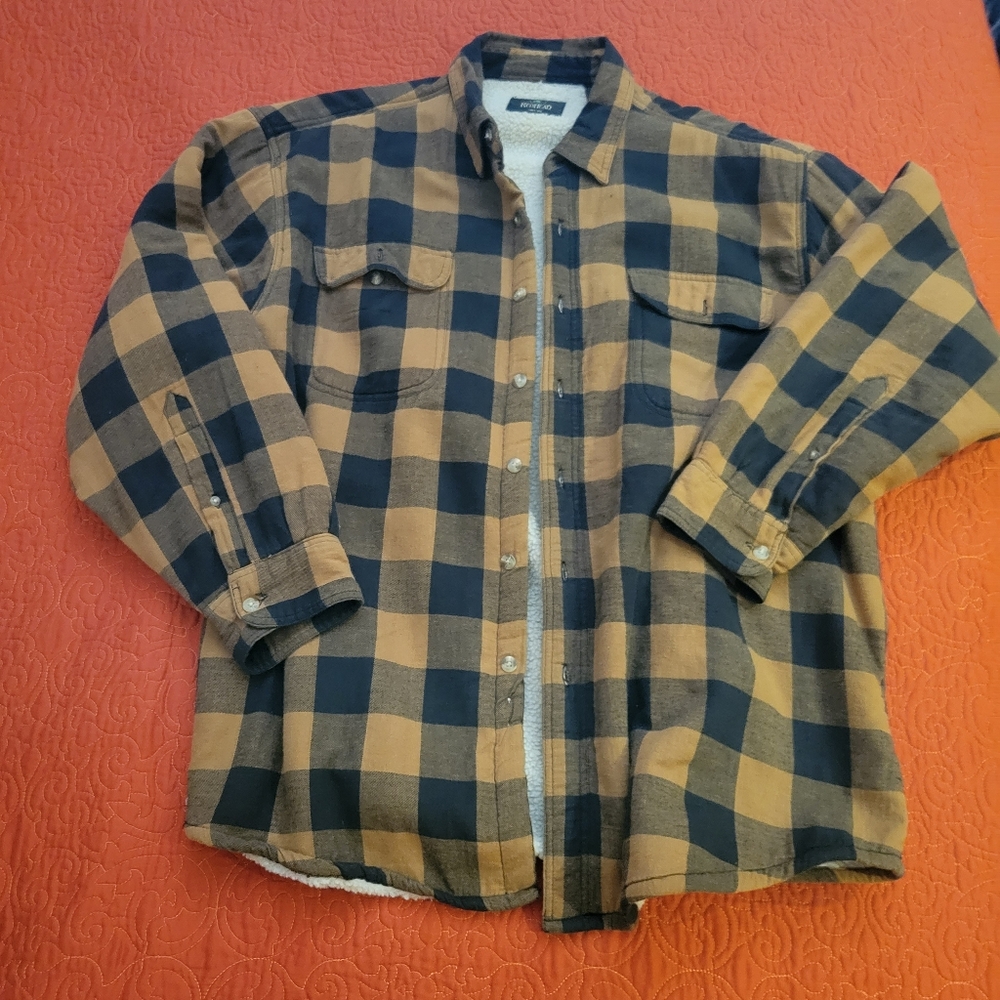 RedHead Lightweight Shirt Jacket Black and Tan